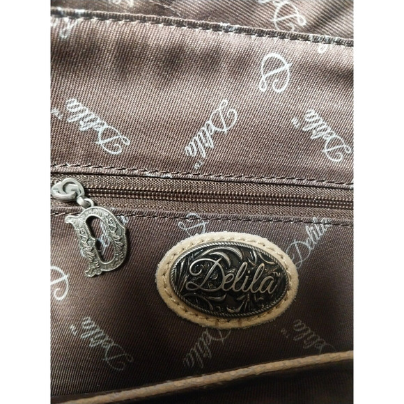 NEW Montana West Delila Signature 100% Leather Shoulder Bag Tote Purse NWT - Picture 12 of 16